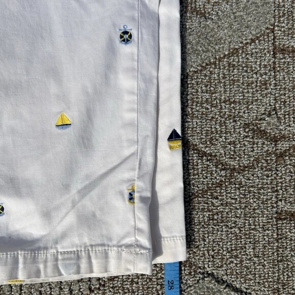 Talboots Pants Women's 12 White Straight Capri Cut Ivory The Girlfriend Chino - Picture 7 of 14